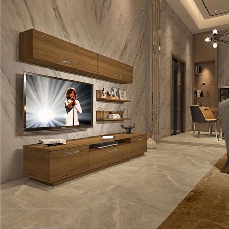 Decoraktiv Trendstyle 5 Mdf Tv Ünitesi Tv Sehpası - Naturel Pera