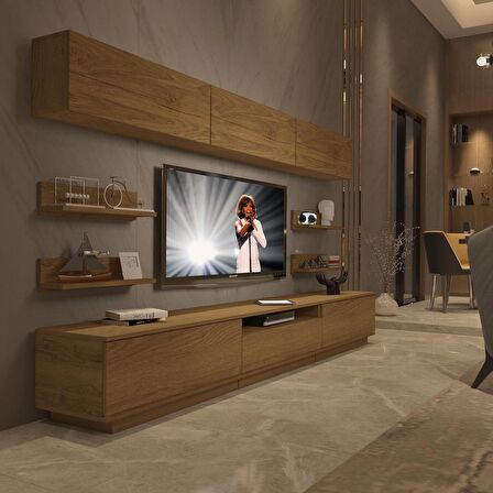 Decoraktiv Trendstyle 8YS Mdf Tv Ünitesi Tv Sehpası - Naturel Pera