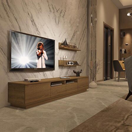 Decoraktiv Trendstyle 220RS Mdf Tv Ünitesi Tv Sehpası - Naturel Pera