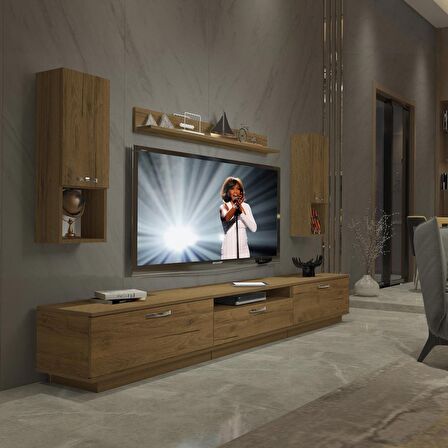 Decoraktiv Trendstyle 270DA Mdf Tv Ünitesi Tv Sehpası - Naturel Pera