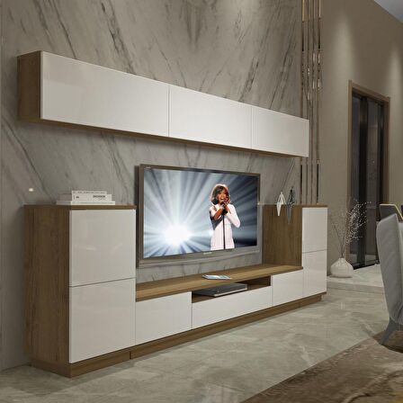 Decoraktiv Trendstyle 9S Mdf Tv Ünitesi Tv Sehpası - Pera - Beyaz