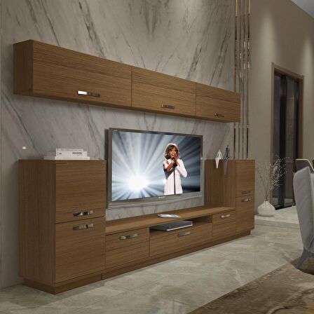Decoraktiv Trendstyle 9 Slm Tv Ünitesi Tv Sehpası - Naturel Ceviz