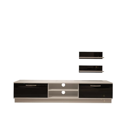 Decoraktiv Eko 4b Mdf Dvd Tv Ünitesi Tv Sehpası - Beyaz Siyah