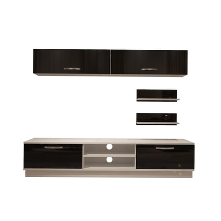 Decoraktiv Eko 5b Slm Dvd Tv Ünitesi Tv Sehpası - Beyaz Siyah