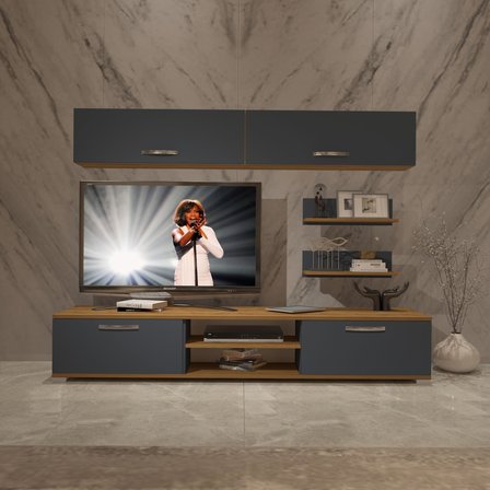 Decoraktiv Eko 5 Mdf Dvd Tv Ünitesi Tv Sehpası - Pera Antrasit