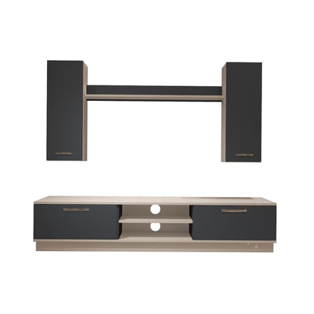 Decoraktiv Eko 5db Mdf Dvd Tv Ünitesi Tv Sehpası - Beyaz Antrasit