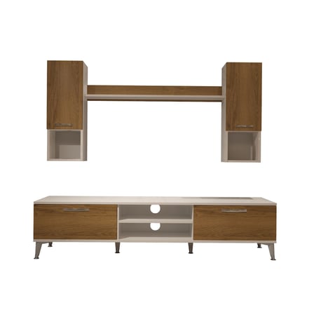 Decoraktiv Eko 5da Mdf Dvd Silver Tv Ünitesi Tv Sehpası - Beyaz Pera