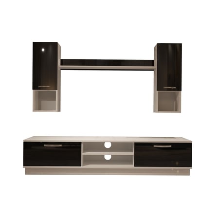 Decoraktiv Eko 5dab Slm Dvd Tv Ünitesi Tv Sehpası - Beyaz Siyah