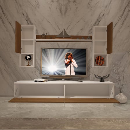 Decoraktiv Eko 5dab Slm Std Tv Ünitesi Tv Sehpası - Beyaz Ceviz
