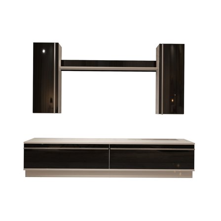 Decoraktiv Eko 5db Mdf Std Tv Ünitesi Tv Sehpası - Beyaz Siyah