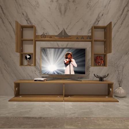 Decoraktiv Eko 5da Mdf Std Tv Ünitesi Tv Sehpası - Naturel Pera