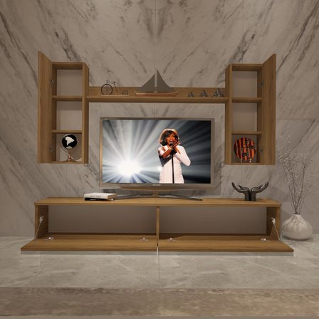 Decoraktiv Eko 5d Mdf Std Tv Ünitesi Tv Sehpası - Naturel Pera