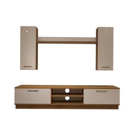 Decoraktiv Eko 5db Mdf Dvd Tv Ünitesi Tv Sehpası - Pera Beyaz