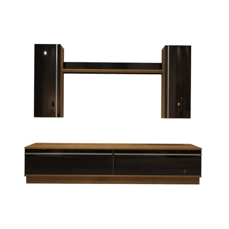 Decoraktiv Eko 5db Mdf Std Tv Ünitesi Tv Sehpası - Pera Siyah