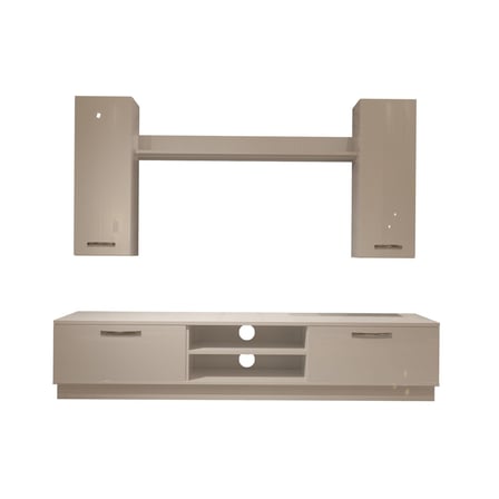 Decoraktiv Eko 5db Slm Dvd Tv Ünitesi Tv Sehpası - Parlak Beyaz