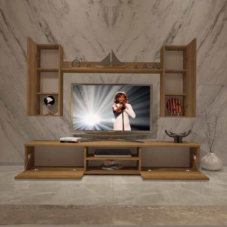 Decoraktiv Eko 7 Mdf Dvd Tv Ünitesi Tv Sehpası - Naturel Pera