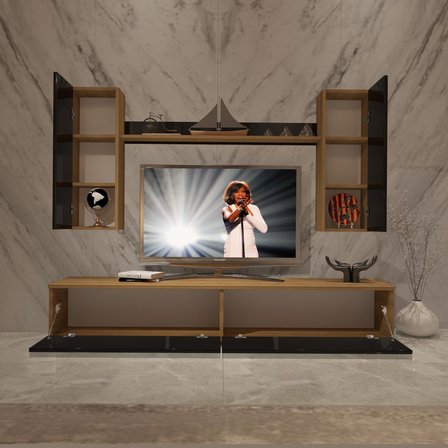 Decoraktiv Eko 7 Mdf Std Tv Ünitesi Tv Sehpası - Pera Siyah