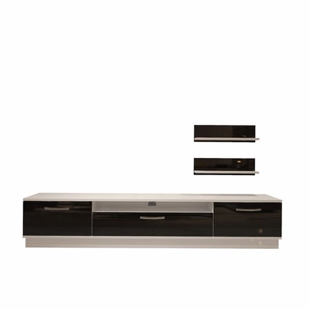 Decoraktiv Trio 4 Mdf Tv Ünitesi Tv Sehpası - Beyaz Siyah