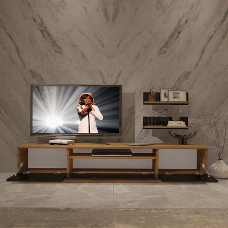 Decoraktiv Trio 4 Mdf Tv Ünitesi Tv Sehpası - Pera Siyah