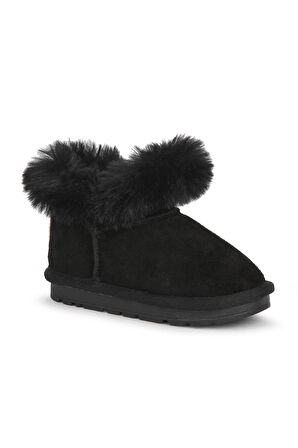 Buckhead Func Kız Çocuk Kürklü Bot - Siyah BUCK3062-001