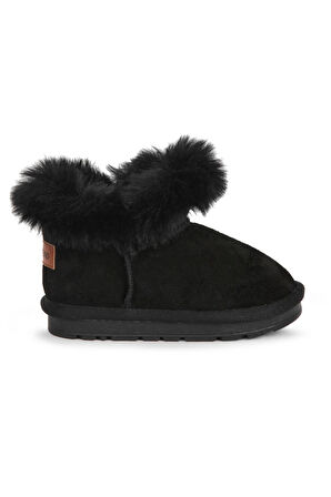 Buckhead Func Kız Çocuk Kürklü Bot - Siyah BUCK3062-001