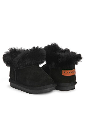 Buckhead Func Kız Çocuk Kürklü Bot - Siyah BUCK3062-001