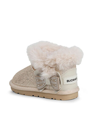 Buckhead Curly Kız Çocuk İçi Kürklü Simli Bot - Bej BUCK3061-011