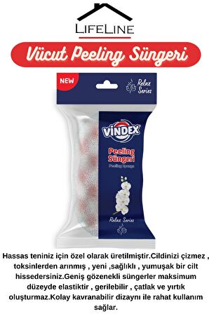 Vücut Bakım Peeling Terapi Spa Yumuşak Banyo Sünger Seti 5'li