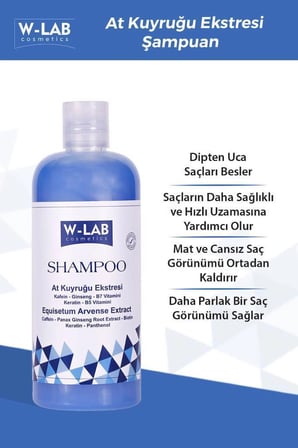 W-Lab Cosmetics  Şampuan Ve Saç Bakım Yağı Set