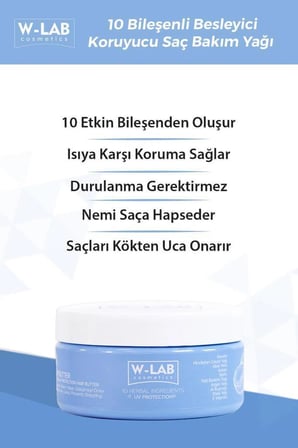 W-Lab Cosmetics  Şampuan Ve Saç Bakım Yağı Set