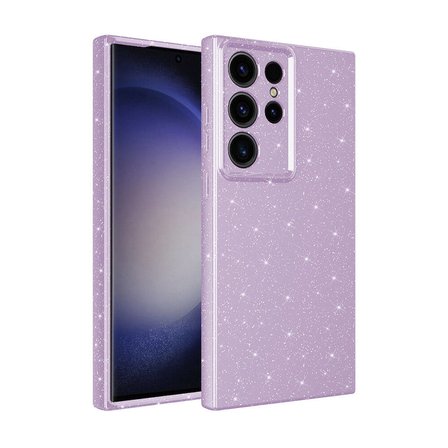 Gpack Samsung Galaxy S24 Ultra Kılıf Koton Simli Silikon Arka Kapak Kamera Korumalı