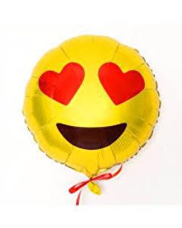 FOLYO BALON EMOJİ KALPLİ GÖZ 18'' D.Ü 6TL
