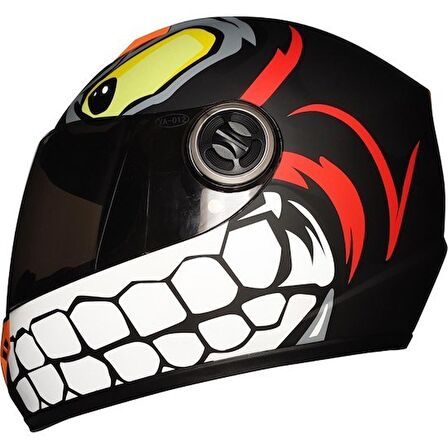 RSV KAPALI KASK MONSTER RENKLI VİZÖR S