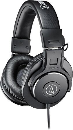 Audio-Technica ATH-M30X Profesyonel Stüdyo Monitör Kulaklığı, Siyah