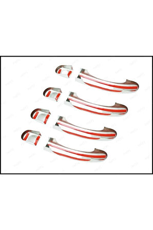 Vw T6 Transporter Uyumlu   Krom Kapı Kolu 4 Kapı 2015 Ve Üzeri Paslanmaz Çelik