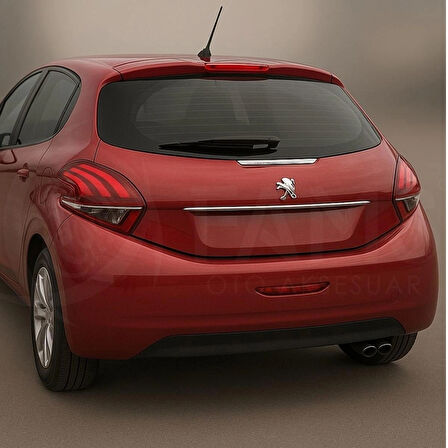Peugeot 208 Uyumlu Krom Bagaj Çıtası 2012 Üzeri P.çelik