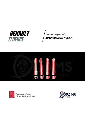 Renault Fluence Krom Kapı Kolu 4 Kapı 2010 Üzeri P. Çelik