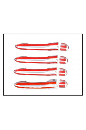 Renault Megane 3 Krom Kapı Kolu 4 Kapı 2008-2016 (1 KOL SENSÖRLÜ DELİKSİZ)