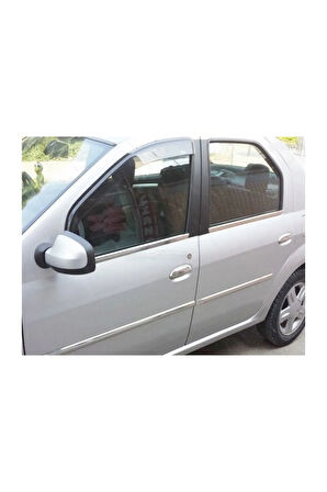 Dacia Logan Krom Cam Çıtası 4 Parça 2004-2012 Arası Paslanmaz Çelik