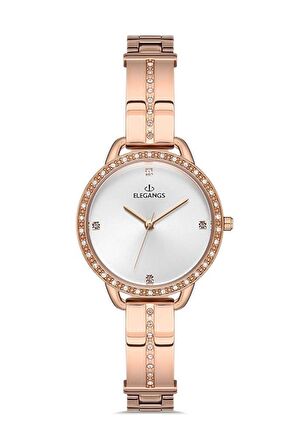 ELEGANGS EL2446.3 ROSE GOLD TAŞLI BAYAN KOL SAATİ