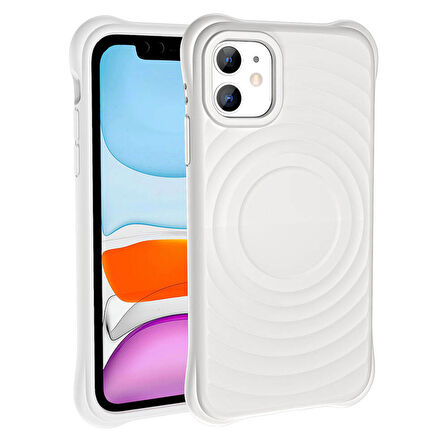 Gpack Apple iPhone 11 Kılıf Magsafeli Airbagli Mat Silikon Hepi Kapak