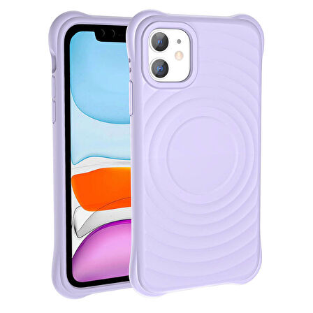 Gpack Apple iPhone 11 Kılıf Magsafeli Airbagli Mat Silikon Hepi Kapak
