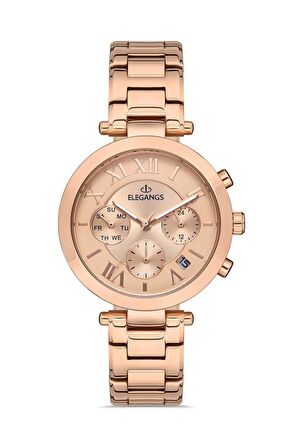 ELEGANGS EL2448.3 ROSE GOLD BAYAN KOL SAATİ