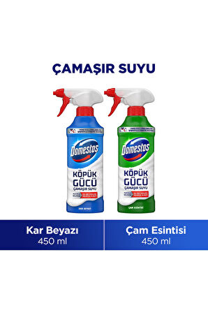 Domestos Köpük Gücü Çam Ferahlığı 450 ml x1 + Köpük Gücü Kar Beyaz 450 ml x1