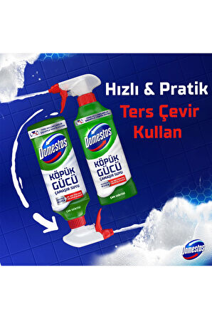 Domestos Köpük Gücü Çam Ferahlığı 450 ml x1 + Köpük Gücü Kar Beyaz 450 ml x1
