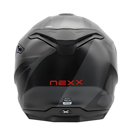 NEXX Y.100 B-SIDE MAT SİYAH-GRİ KASK S
