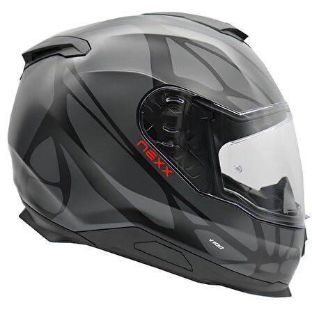 NEXX Y.100 B-SIDE MAT SİYAH-GRİ KASK S