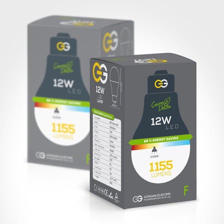 Günsan 10lu LED Ampul 12W Sarı Işık E27 (3000K 220-240V)