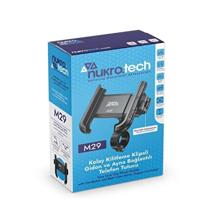 NUKRO TECH M29 KLİPSLİ TELEFON TUTUCU