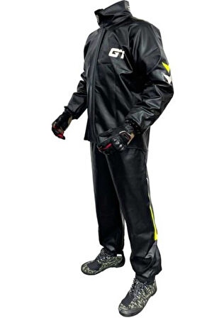 FORTE GT PVC TAKIM YAĞMURLUK SİYAH (L)